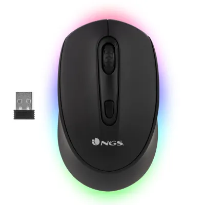 Ratón NGS SMOG-RB Inalámbrico Bluetooth Negro