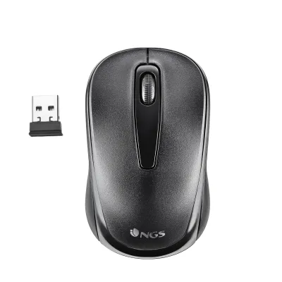 Ratón NGS Easy Gamma Inalámbrico Negro