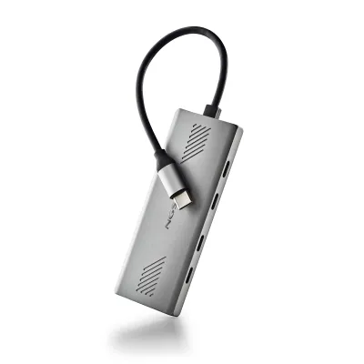 Hub USB NGS Wonder4-C 4 puertos USB-C 5Gbps Plata