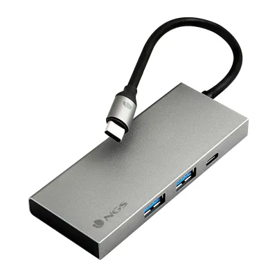 Hub USB NGS Wonder Dock4 Pro USB-C HDMI 6 puertos Aluminio