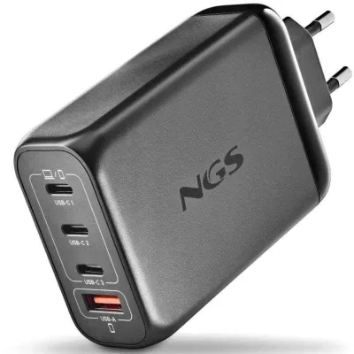 Cargador de pared NGS BUD 240W USB-C USB-A Negro
