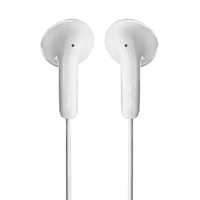 Auriculares NGS Cross Flip Intraurales con cable Jack 3,5 mm Blanco