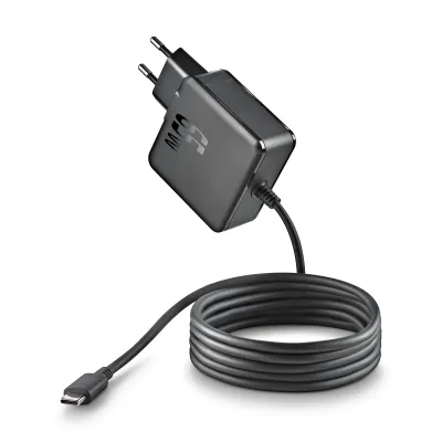 CARGADOR PARED GaN USB-C 65W NEGRO NGS