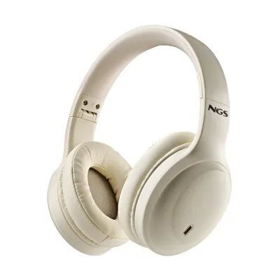 Auriculares NGS Artica Glacier Diadema Bluetooth Beige