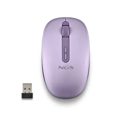Ratón NGS FOG DUAL Inalámbrico Bluetooth Púrpura