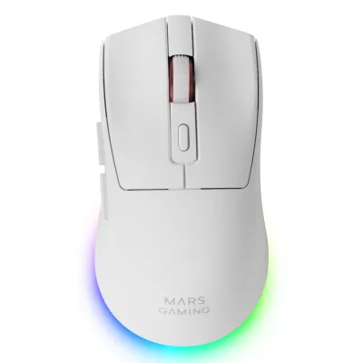 Ratón Mars gaming MMT3 Con cable Inalámbrico Bluetooth Blanco