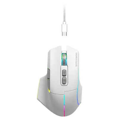 Ratón Mars gaming MMW-Vector Inalámbrico Blanco