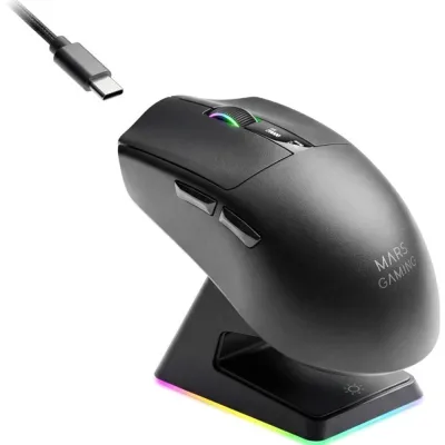 Ratón Mars gaming MMW-Elite Inalámbrico Bluetooth Negro