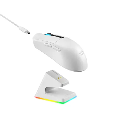 Ratón Mars gaming MMW-ELITE Inalámbrico Bluetooth Blanco
