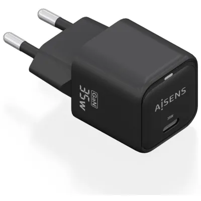 Cargador de pared Aisens ASCH-35W1P023-BK USB-C Negro