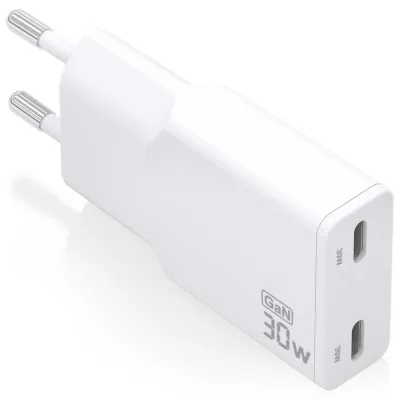 Cargador de pared Aisens ASCH-30W2P048-W USB-C Blanco