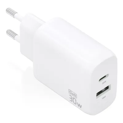 Cargador de pared Aisens A110-0923 USB-C USB-A Blanco
