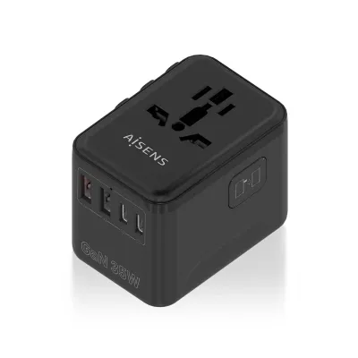 Cargador de pared Aisens ASPS-2A3C09-BK USB-C USB-A Negro 18W