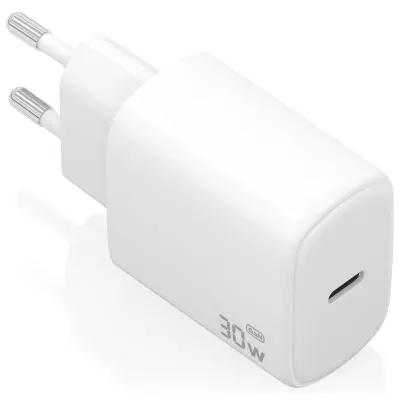 Cargador de pared Aisens Cargador GaN 30W 1xUSB-C PD3.0 USB-C Blanco