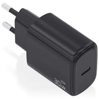 Cargador de pared Aisens Cargador GaN 30W 1xUSB-C PD3.0 USB-C Negro