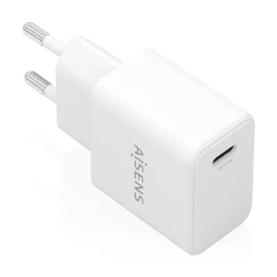 Cargador de pared Aisens Cargador GaN USB-C PD3.0 USB-C Blanco 20W