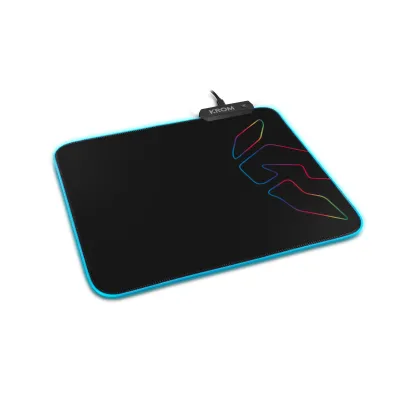 Alfombrilla Krom Knout RGB M Negro