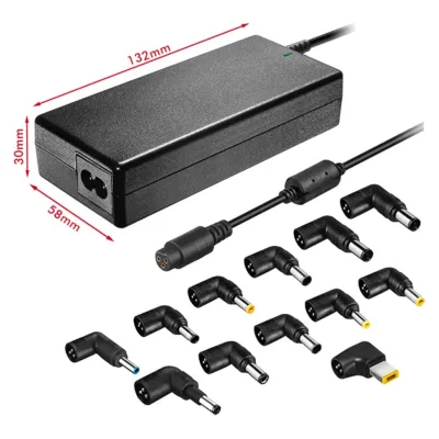 Cargador para portátil Leotec LENCSHOME06 Clavija de portátil Negro 90W