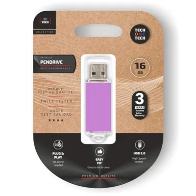 Memoria USB Tech One Tech Basic Pendrive 16GB USB-A