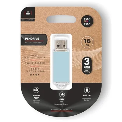 Memoria USB Tech One Tech Basic Pendrive 16GB USB-A