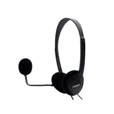 Auriculares Nilox NXCM0000004 Diadema Jack 3,5 mm Negro
