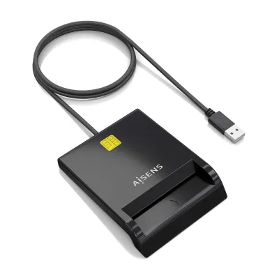 Lector de tarjeta inteligente AISENS DNI USB 2.0 Negro