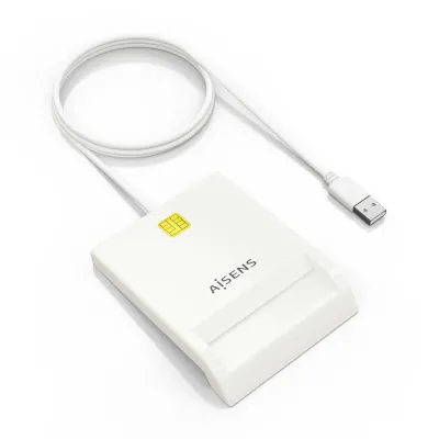 Lector de tarjeta inteligente AISENS DNI USB 2.0 Blanco