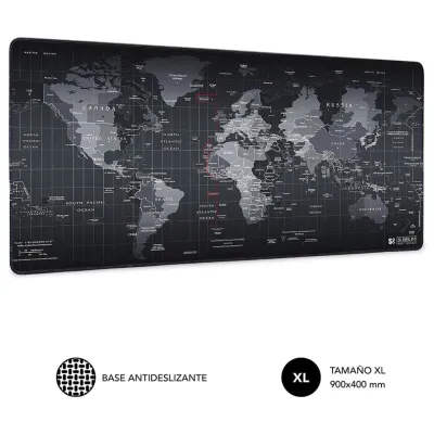 Alfombrilla Subblim World XL Negro