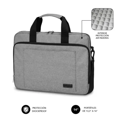 Maletín Subblim Air Padding 14" Gris