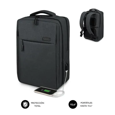 Mochila Subblim Traveller Air Padding 15.6" Gris