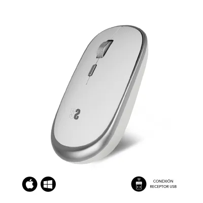 Ratón Subblim Mini Mini Inalámbrico Plata