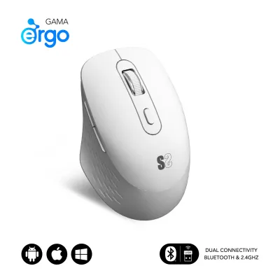 Ratón Subblim SUBMO-EDCUR02 Inalámbrico Bluetooth Blanco