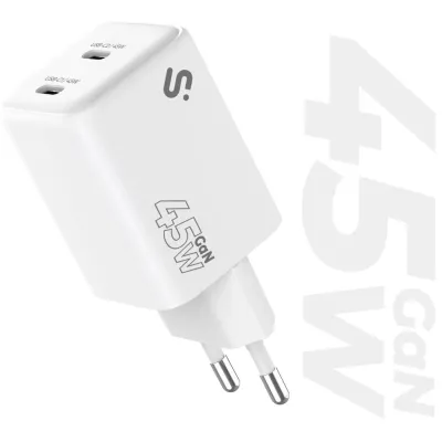 SUBBLIM Cargador GaN 45W Doble USB-C