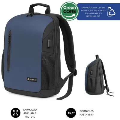 Mochila Subblim Nomad Xpand Air Padding 15.6" Azul