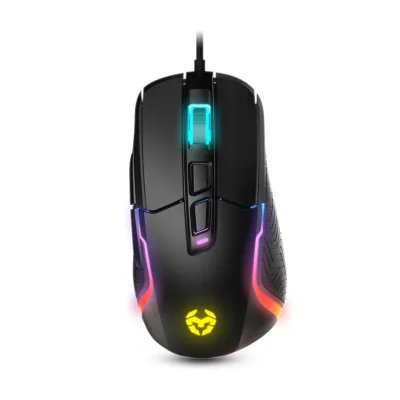 Ratón Krom Kick RGB Con cable Negro