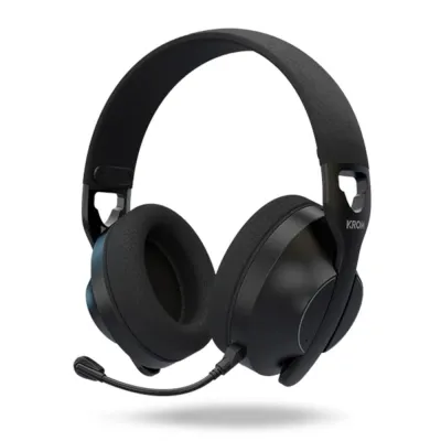 Auriculares Krom Phase Diadema Bluetooth Inalámbrico 2,4 GHz USB-C Negro