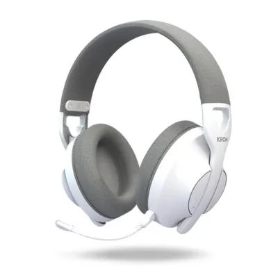 Auriculares Krom Phase Diadema Bluetooth Inalámbrico 2,4 GHz USB-C Blanco
