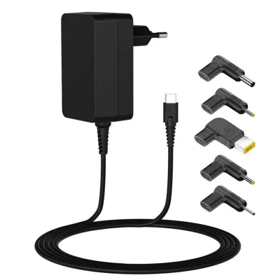 Cargador para portátil Leotec LENCSHOMETC45 USB-C Negro 45W