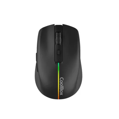Ratón CoolBox Gaming W01 Inalámbrico Negro