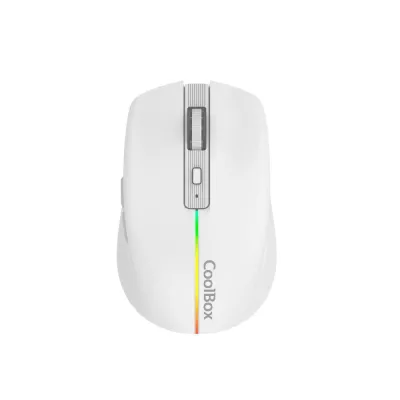 Ratón CoolBox W01 Inalámbrico Blanco