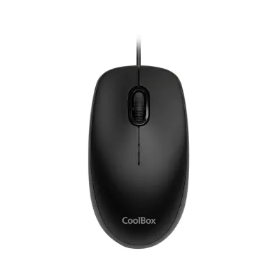 Ratón CoolBox U01 Con cable Negro