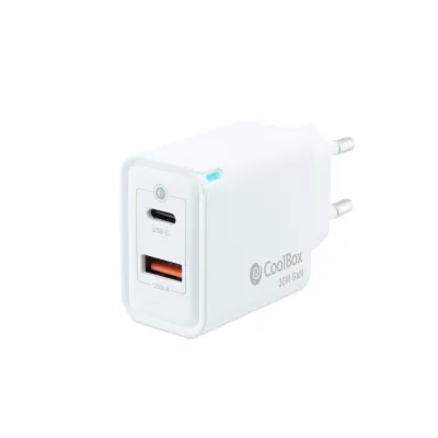 Cargador usb pared coolbox 30w gan