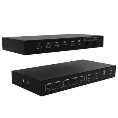 Docking station i-tec 12 en 1 USB-C 4 HDMI 92W Power Delivery Negro
