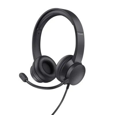 Auriculares Trust Ayda Diadema USB-A Negro