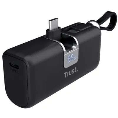 Batería externa Trust Pacto USB-C USB-A Negro 18W