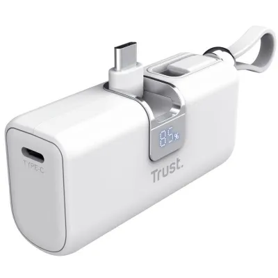 Batería externa Trust Pacto USB-C USB-A Blanco 18W