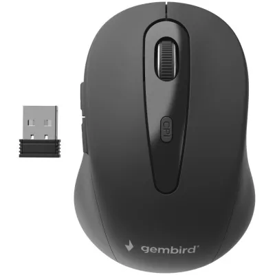 Ratón Gembird MUSW-6B-01 Inalámbrico Negro