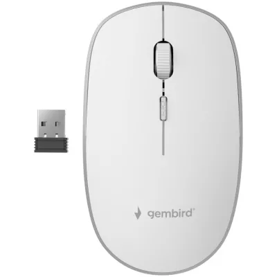 Ratón Gembird MUSW-4B-01-W Inalámbrico Blanco