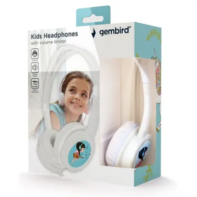 Auriculares Gembird MHP-JR-W Diadema Jack 3,5 mm Blanco