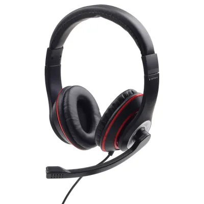 Auriculares Gembird MHS-03-BKRD Diadema Jack 3,5 mm Negro